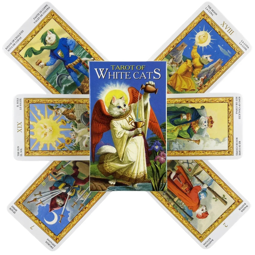 🔮"Tarot of Claw-voyant White Kitties"⏳