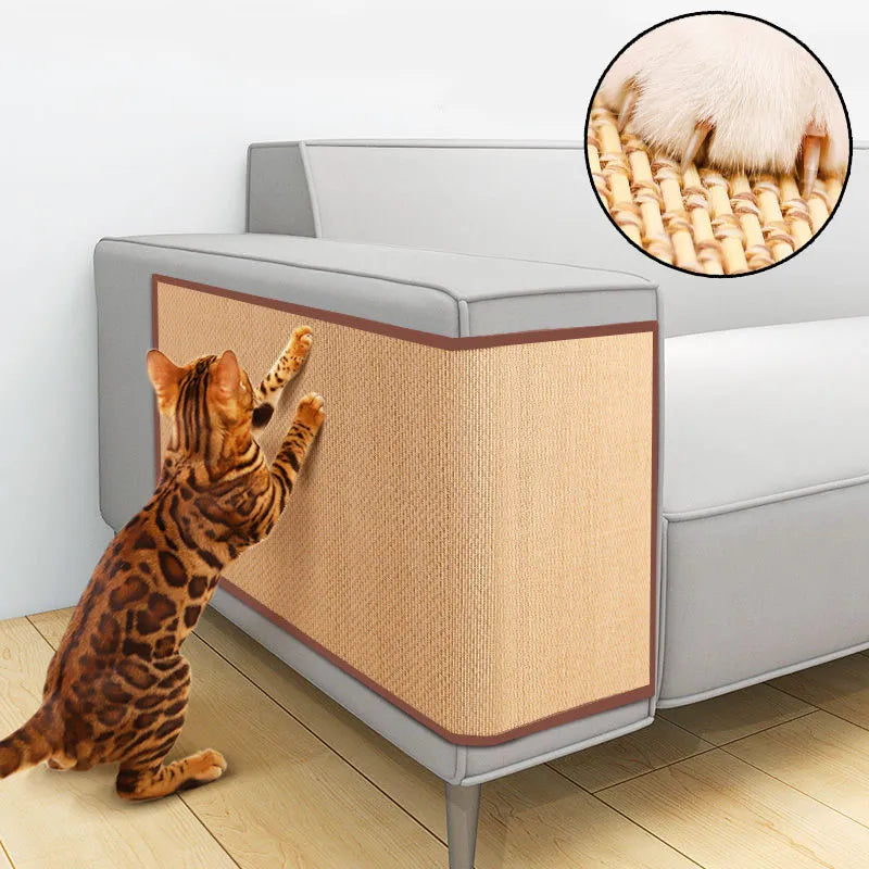 "Save your Sofa!" - Kitty's bamboo scratch mat🐈