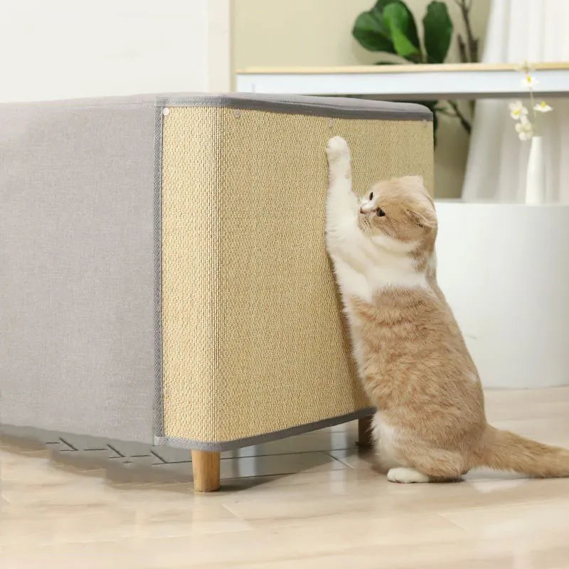 "Save your Sofa!" - Kitty's bamboo scratch mat🐈