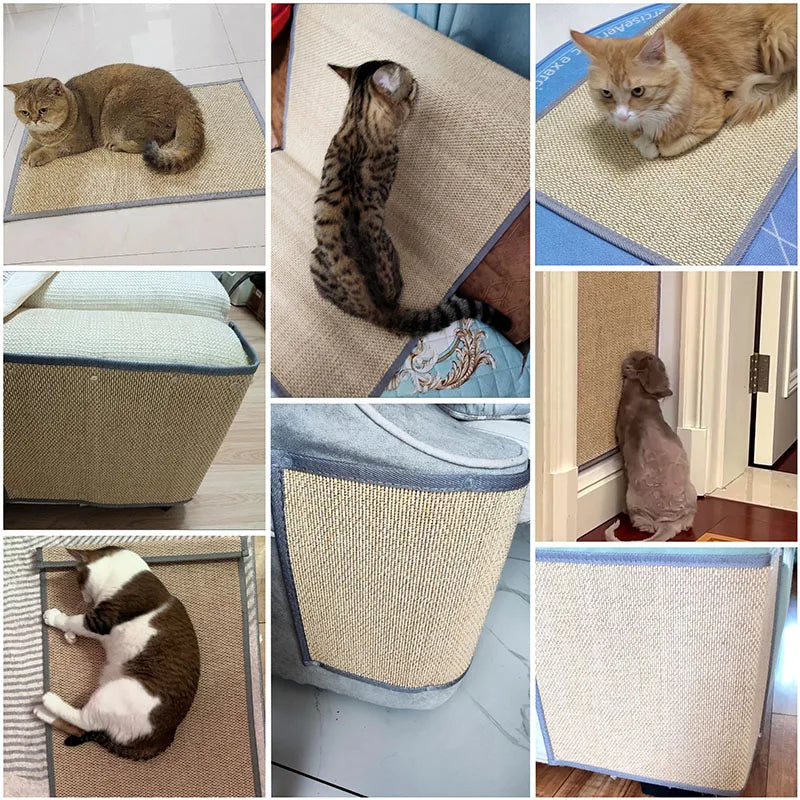 "Save your Sofa!" - Kitty's bamboo scratch mat🐈