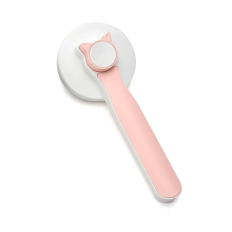 🐱Perfect brush with cute kitty shaped "fluff-release button"