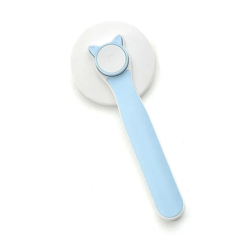 🐱Perfect brush with cute kitty shaped "fluff-release button"