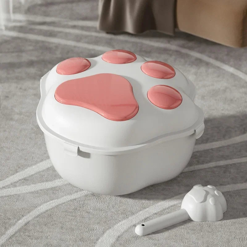 🐾Wow, a gigantic paw! - Kitty's favourite food storage container🐸🐳🦩