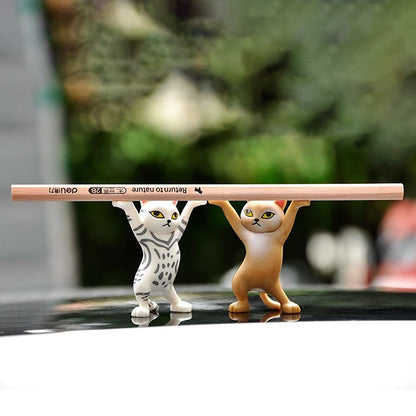 "¡Pon las manos arriba en el aire!" - Soporte para bolígrafo y auriculares Strrrong Kitty🐈🖋️