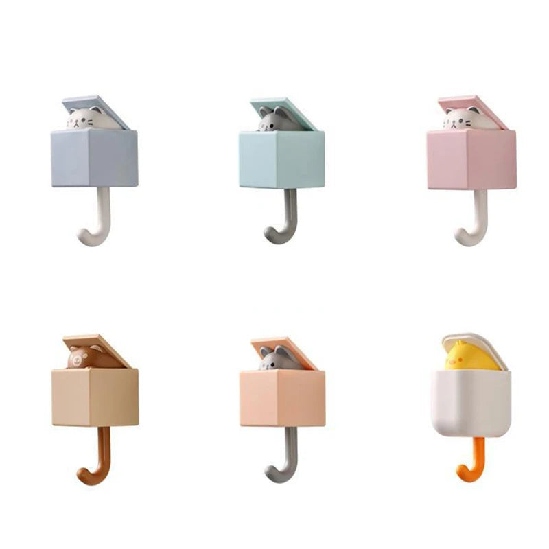 Conmovedores ganchos de animales "Peekaboo": Pretty Kitty🐱, Bear Cub🐻 y Mousy Mouse🐭