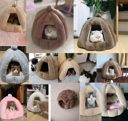 ⛄"El Iglú"🧊 - Calidez invernal para gatitos y perritos en seis  colores bellísimos😊