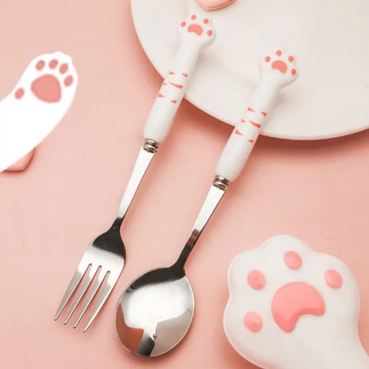 🐈"Kitty's Cat-lery": delicioso juego de cubiertos 