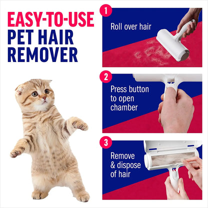 🐱Simply rrroll away that ghastly furry layer with this great pet hair remover tool!🐶
