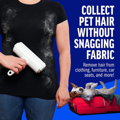 🐱Simply rrroll away that ghastly furry layer with this great pet hair remover tool!🐶