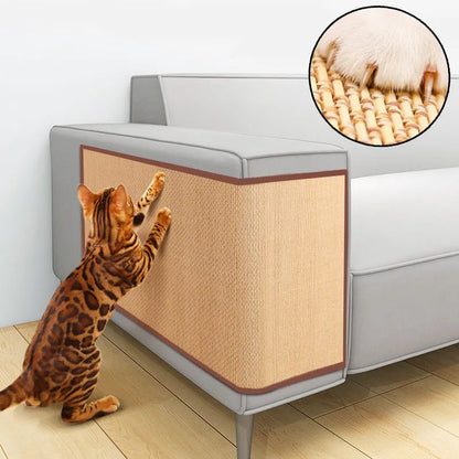 "Save your Sofa!" -  Kitty's bamboo scratch mat🐈‍