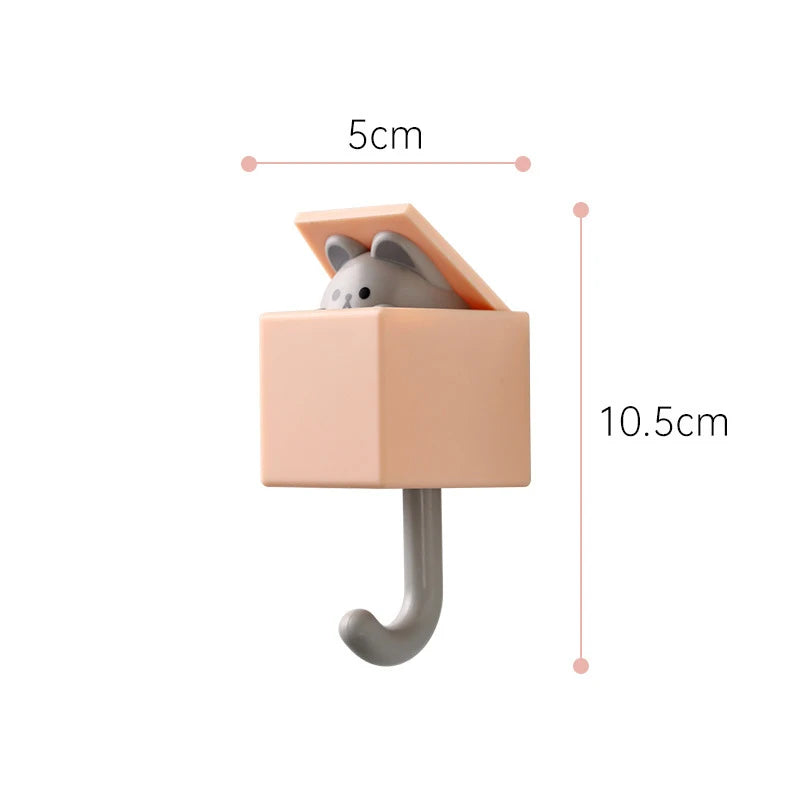 Conmovedores ganchos de animales "Peekaboo": Pretty Kitty🐱, Bear Cub🐻 y Mousy Mouse🐭