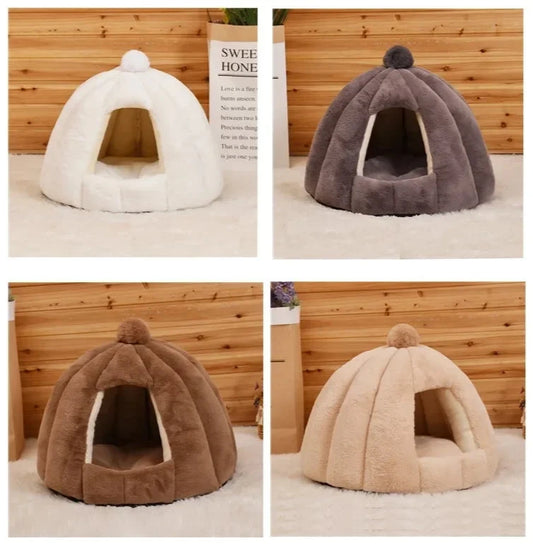 ⛄"El Iglú"🧊 - Calidez invernal para gatitos y perritos en seis  colores bellísimos😊