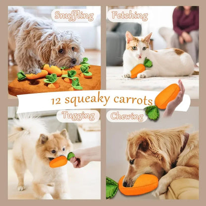 🥕🍓 ¡Cojines locos y chirriantes! - Juego extraíble para doggy y kitty🍓🥕