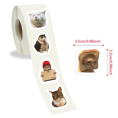 "¡Pegue y ríete!" - 500 pegatinas de memes de Kitty