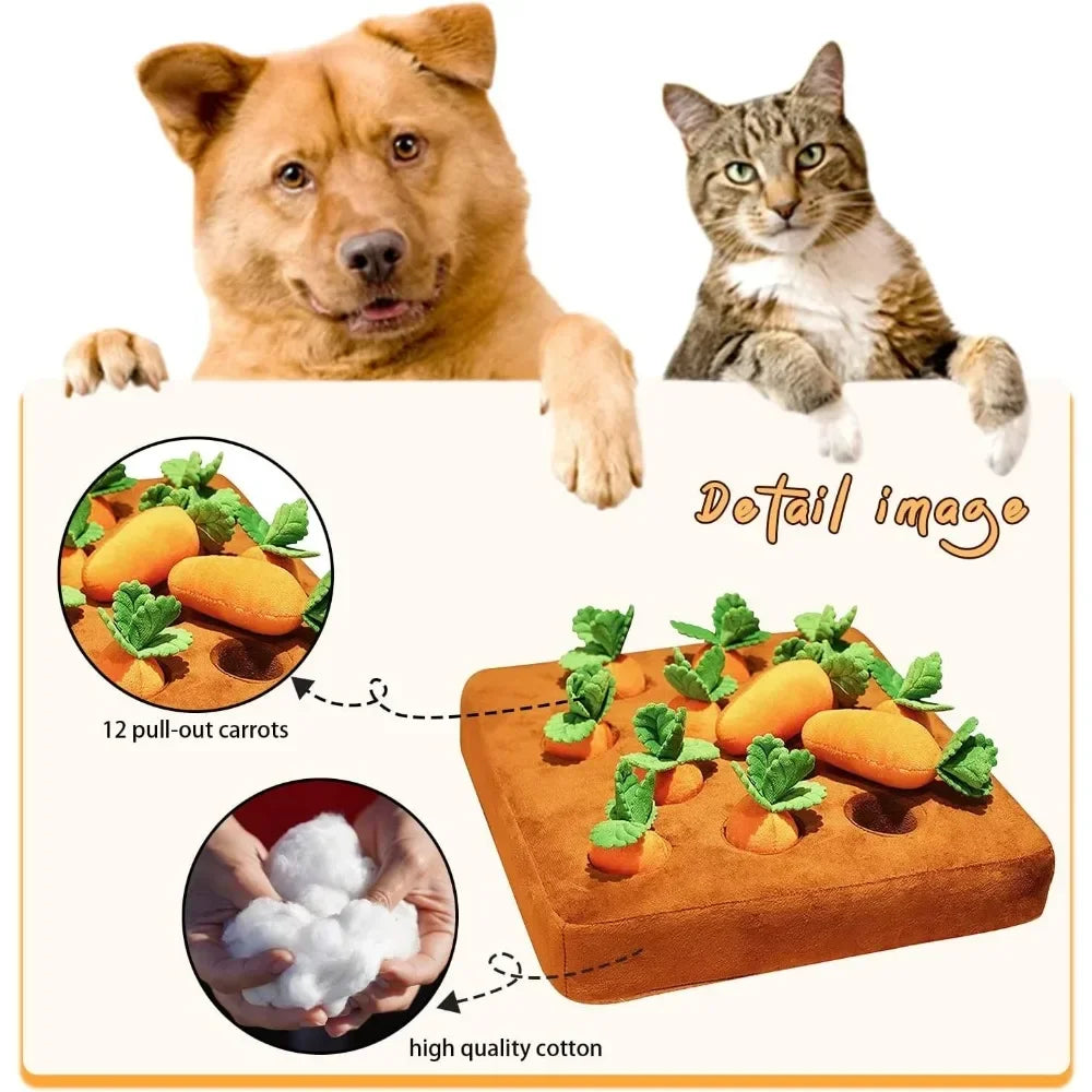 🥕🍓 ¡Cojines locos y chirriantes! - Juego extraíble para doggy y kitty🍓🥕