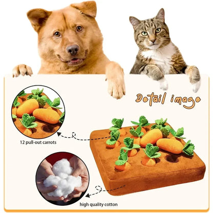 🥕🍓 ¡Cojines locos y chirriantes! - Juego extraíble para doggy y kitty🍓🥕