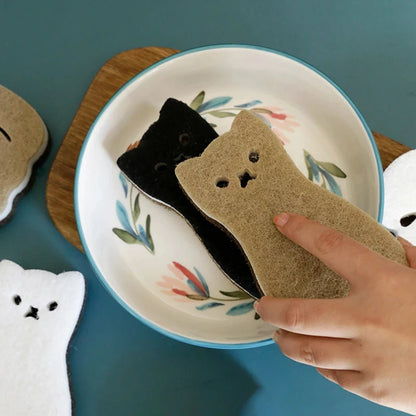 ¡Cuatro lindos gatitos te ayudarán a lavar los platos!🧽🧼🫧🐈