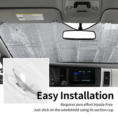 🚘"Wild Windscreen 2" - 😎Excelente protección contra el sol y el calor para tu coche, ¡y muchas risas para los transeúntes!😹