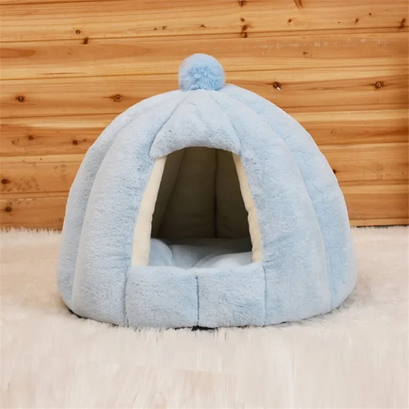 ⛄"El Iglú"🧊 - Calidez invernal para gatitos y perritos en seis  colores bellísimos😊