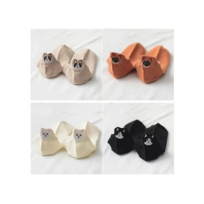 🧦"Sneaker Kitties" - This cuteness will blow your SOCKS off!☀️ - 4 pairs of sneaker socks with kitty embroidery😽