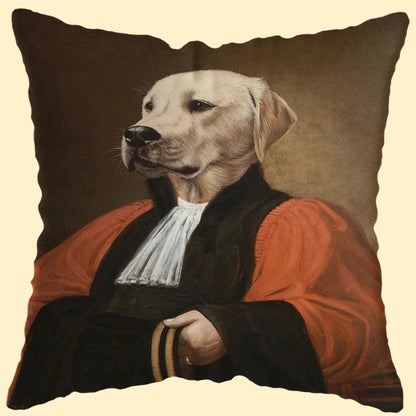 👑"La duquesa de Miaowshire y el duque de Barkshire": Fundas de cojines para gatos y perros de estilo vintage absolutamente elegantes